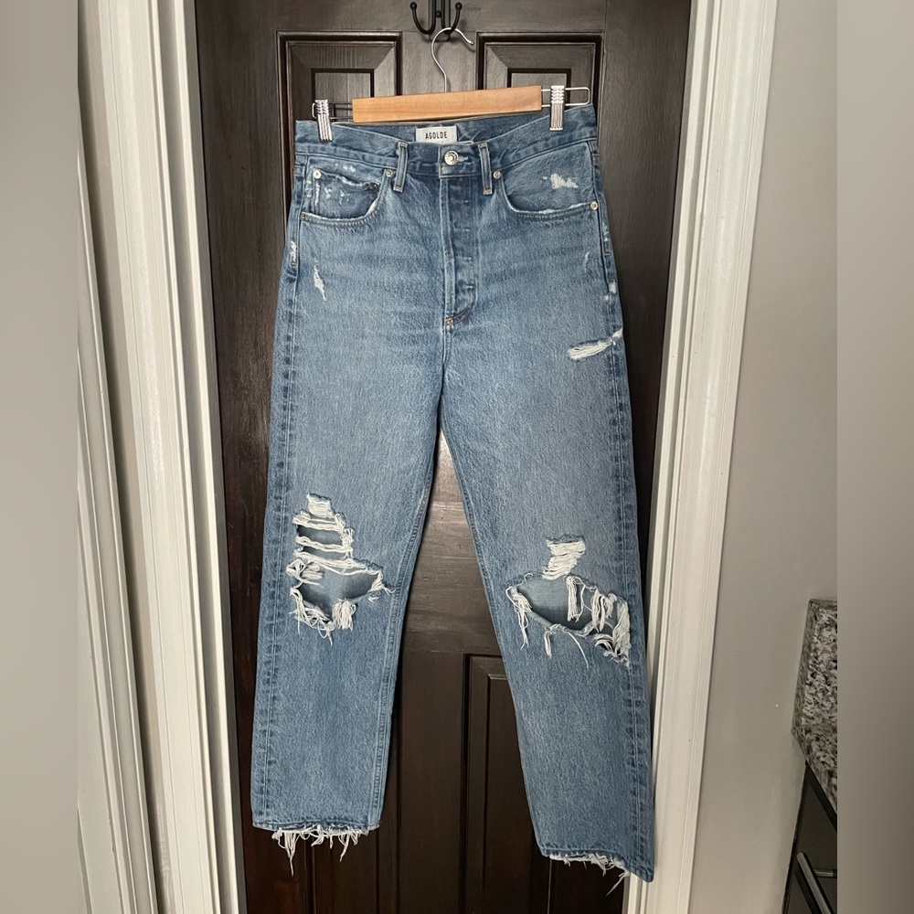Agolde 90’s mid rise loose jean fallout